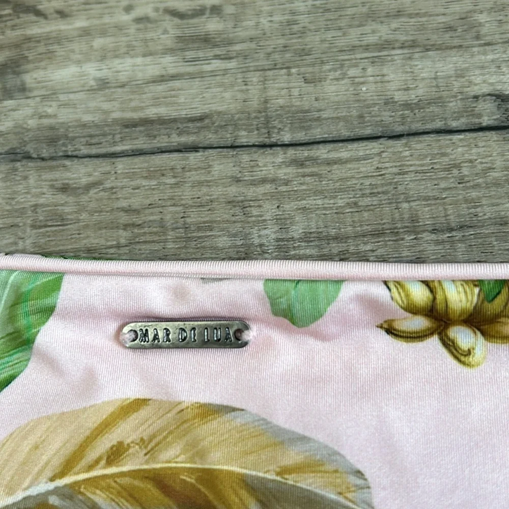 NWOT Mar de Lua tropical print bikini bottoms